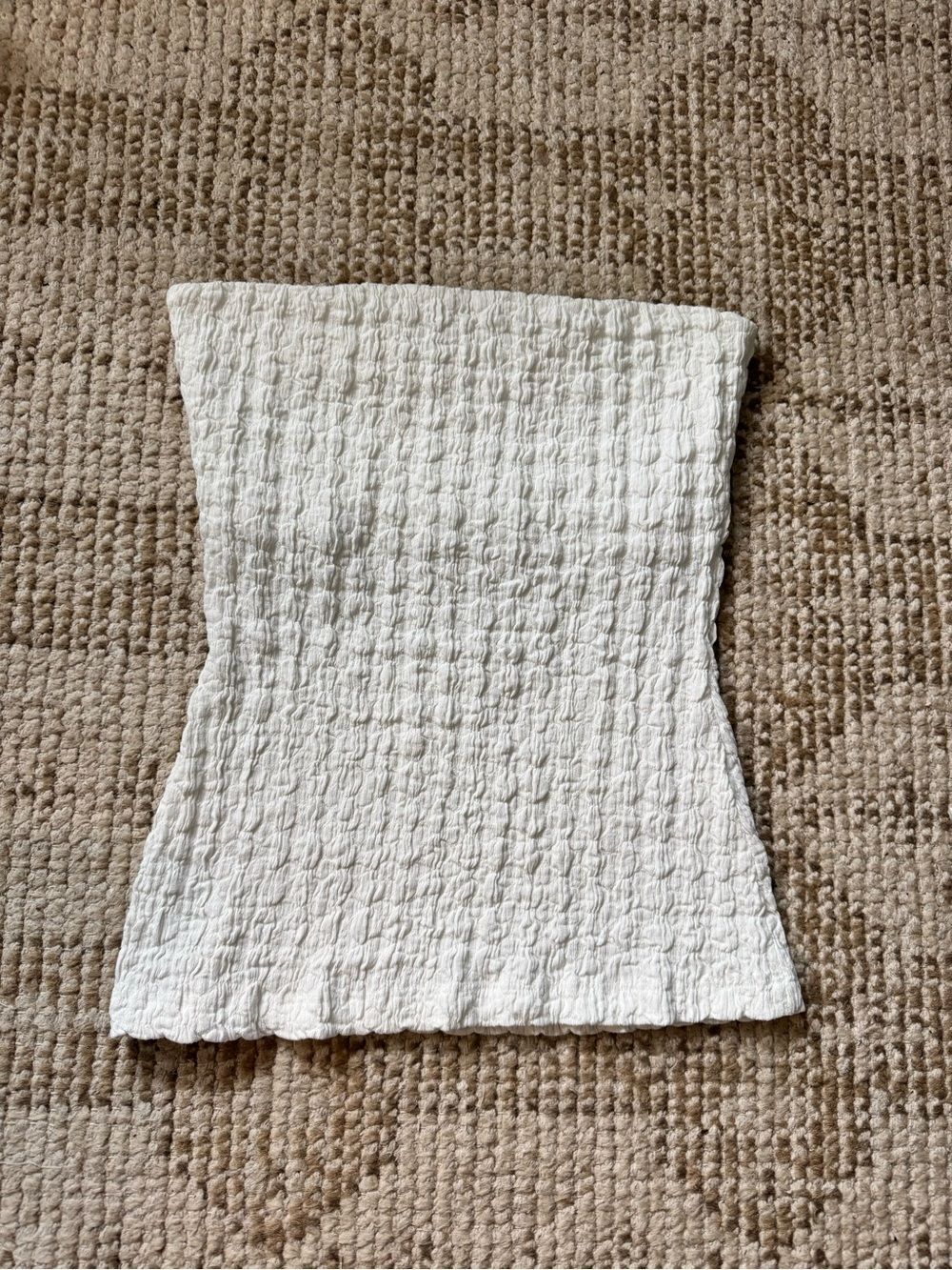 Zara Strapless Textured Tube Top sz S